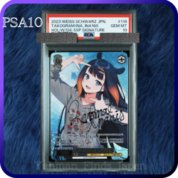 PSA 10 Weiss Schwarz Hololive Ninomae Ina’nis Signed Takogram 116 SSP 2023 Inato - Image 1