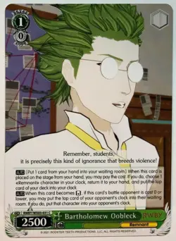 Weiss Schwarz Bartholomew Oobleck RWBY/WX03-031 NM/M - Image 1