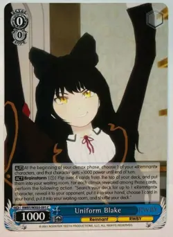 Weiss Schwarz Uniform Blake RWBY/WX03-091 NM/M - Image 1