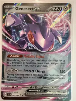 Genesect ex - Pokemon TCG Black Bolt Holo Double Rare Pokemon Card 067/086 - Image 1