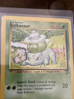 Pokemon Card Bulbasaur Base Set 2 Vintage 67/130 NM-Mint - Image 2