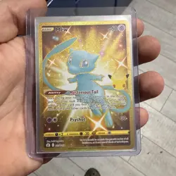 Pokemon TCG Mew 025/025 Gold Celebrations 25th Anniversary Card NM Condition - Image 3