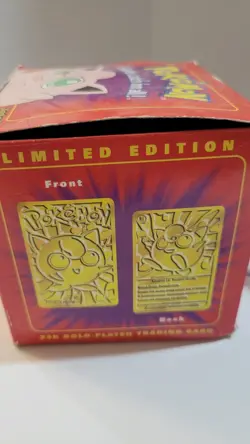 Pokemon Jigglypuff Limited Edition 23k Gold Plated Trading Card Over 20 Yrs Old - Image 5
