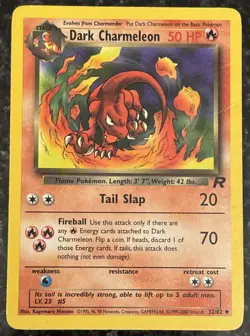 Dark Charmeleon 32/82 Team Rocket Regular Uncommon LP Vintage Pokemon Card 2000 - Image 1