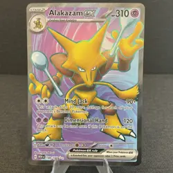 Alakazam ex 188/165 Scarlet & Violet 151 Full Art Ultra Rare Holo Pokemon Card - Image 1