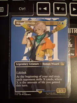 1x Hope Estheim, Borderless Art, Final Fantasy, MTG NM - Image 1