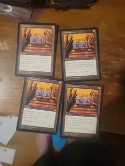 4x Thumbscrews Tempest Magic the Gathering MTG Card Vintage Rare Artifact - Image 1
