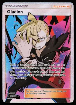 Gladion 109/111 Ultra Rare Crimson Invasion Pokemon Card - Image 1