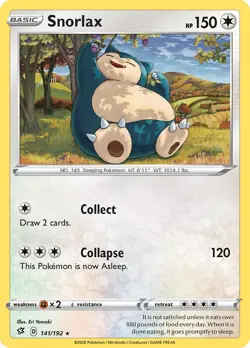 Snorlax - (Cosmos Holo) Promo Miscellaneous Cards & Products 141/192 NM Holo - Image 1