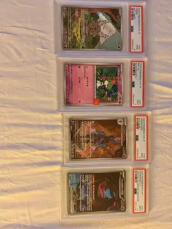 PSA 9 Pokemon Card Lot x4 Munkidori Ceruledge Ralts Pinsir - Image 1
