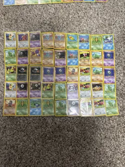 45 Card Lot of Pokemon Neo Discovery Non Holo Cards All Sleeved MP-NM Lot 20 - Image 1