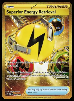 Superior Energy Retrieval 277/193 Hyper Rare Paldea Evolved Pokemon Card - Image 1
