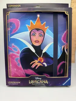 Disney Lorcana The First Chapter LoreBook Evil Queen Card Portfolio Binder NEW - Image 1