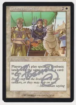 Silver Signed Cornered Market HP Mercadian Masques Artist Edward P Beard, Jr MTG - Image 1