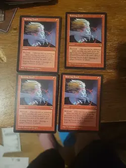 4x Searing Touch Tempest Magic the Gathering MTG Card Vintage Rare Red Burn - Image 1