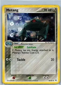 Metang 44/101 EX Hidden Legends Reverse Holo Vintage Pokemon TCG Card - Image 1