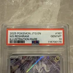Pokemon TCG N's Reshiram Card Journey Together 167/159 PSA 10 - Image 2
