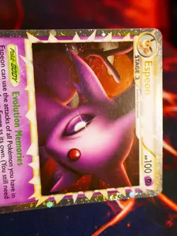 MP Pokemon (Prime) ESPEON Card UNDAUNTED Set 81/90 Ultra Rare Holo Foil HGSS - Image 2