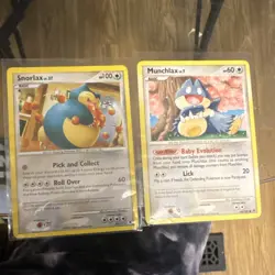 Pokemon TCG Snorlax & Munchlax Basic Cards Lot 2008 Nintendo English - Image 1