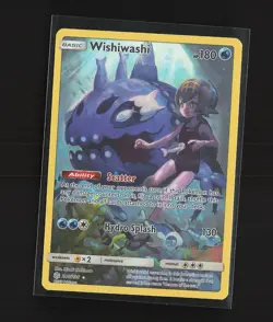 2019 Pokemon Wishiwashi & Lana 240/236 Cosmic Eclipse Trainer Secret Rare Card - Image 1