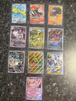 Pokemon TCG 10 Card Lot Illustration Full Art Rares Near Mint Or Better! - Image 1