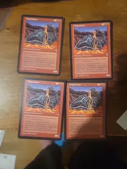 4x Magmasaur Tempest Magic the Gathering MTG Card Vintage Rare Red Agro - Image 1