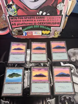 6X Japanese Island 4th Edition Fourth FBB MAGIC THE GATHERING LOT Vintage 1996 - Image 1