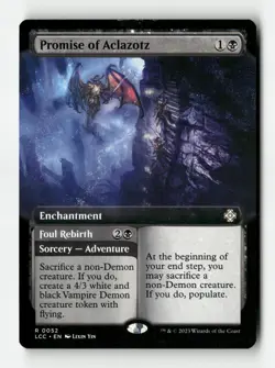 Promise of Aclazotz // Foul Rebirth - The Lost Caverns of Ixalan Commander - #52 - Image 1