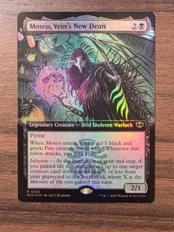 Moseo, Vein's New Dean [New, Near Mint] *Foil* Extended {Secrets of Strixhaven} - Image 1