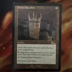 **Grim Monolith** ~Urza's Legacy~ MTG: Magic the Gathering, Heavy Play - Image 1
