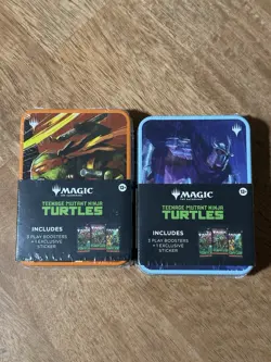NEW Magic the Gathering TMNT Play Booster Tin Lot Of Two - Image 1