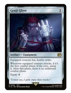 1x MTG Genji Glove - Final Fantasy Rare Equipment! NM Mint! - Image 1