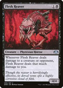 NM Foil Flesh Reaver, MTG, Dominaria Remastered, Magic the Gathering, 86 - Image 1