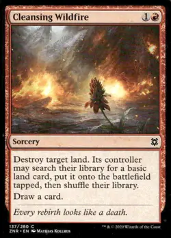 Zendikar Rising #137 Cleansing Wildfire MTG - Image 1