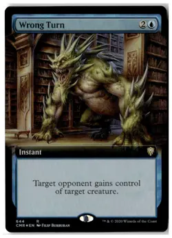 MTG Foil Wrong Turn (Extended Art) - Commander Legends Moderately Played English - Image 1