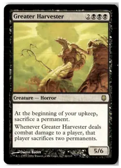 MTG Greater Harvester - Darksteel Moderately Played English - Image 1