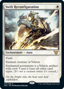 1x Swift Reconfiguration NM-Mint, English Commander: Kamigawa: Neon Dynasty MTG - Image 1