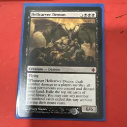 MTG Hellcarver Demon Rise of the Eldrazi 113/248 Regular Mythic - Image 1
