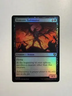Demonic Taskmaster 104 MTG Innistrad Remastered Foil - Image 1