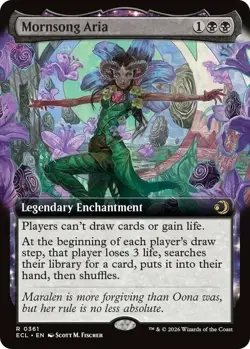 Mornsong Aria - Foil - Extended Art NM, English MTG Lorwyn Eclipsed - Main Set - Image 1