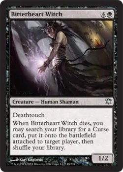 Bitterheart Witch - Light Play MTG Innistrad - Image 1
