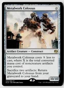 MTG Kaladesh #222 Metalwork Colossus Rare - Image 1