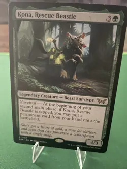 Kona, Rescue Beastie - (0187) MTG Magic - R Duskmourn: House of Horror 187 NM - Image 3