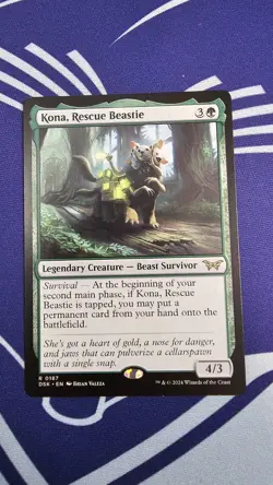 1 X Kona, Rescue Beastie (0187) Duskmourn: House of Horror Regular - Image 3