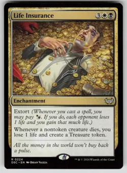 Life Insurance Normal R Commander: Duskmourn: House of Horror 224 NM - Image 1