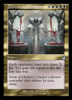 1 x Debt to the Deathless - Foil - Retro Frame - Ravnica Remastered - NM-Mint - - Image 1