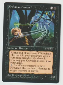 MAGIC THE GATHERING KROVIKAN HORROR ALLIANCES EDITION LIGHTLY PLAYED - Image 1