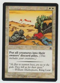 MAGIC THE GATHERING WRATH OF GOD PORTAL EDITION MINT/NEAR MINT - Image 1