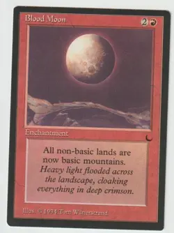 MAGIC THE GATHERING BLOOD MOON THE DARK EDITION MINT/NEAR MINT - Image 1