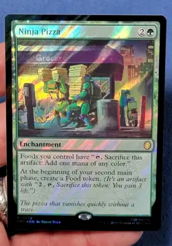 Ninja Pizza Commander: Teenage Mutant Ninja Turtles MTG (Surge Foil) Near Mint - Image 1